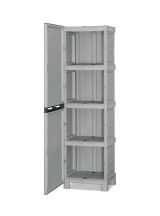 Armadio esterno 2 ante grigio chiaro 50x172h cm - Allain