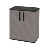 Armadio esterno 2 ante grigio e nero 68x84h cm - Arisa