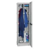 Armadio esterno grigio chiaro e nero 50x172h cm - Gervasia