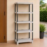 Armadio esterno grigio chiaro e nero 70x172h cm - Giri