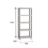 Armadio esterno grigio chiaro e nero 70x172h cm - Giri