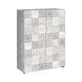 Armadio grigio 2 ante 72x103h cm - Athenodora