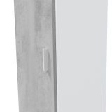 Armadio grigio e bianco slim 41x182h cm - Avlis
