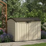 Armadio in plastica 2 ante beige 177x134h cm - Hinton