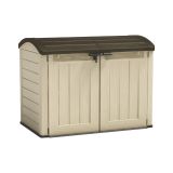 Armadio in plastica 2 ante beige 177x134h cm - Hinton