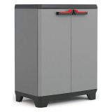 Armadio in plastica 2 ante grigio 68x90h cm - Cochrane