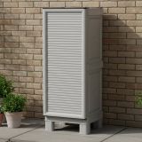 Armadio in plastica 2 ante grigio chiaro 35x92h cm - Arlinda