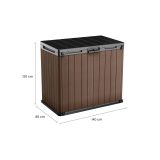 Armadio in plastica 2 ante marrone 140x120h cm - Napanee