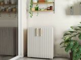 Armadio in plastica 2 ante sabbia 80x98h cm - Melville