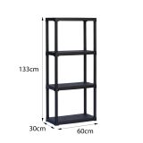 Armadio in plastica antracite 60x133h cm - Akay