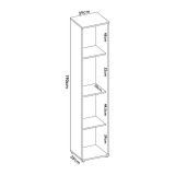 Armadio legno bagno 39x190h cm - Arrow