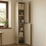 Armadio legno chiaro multiuso 45x195h cm - Daisuke