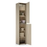 Armadio legno chiaro multiuso 45x195h cm - Daisuke