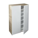 Armadio legno e bianco 2 ante 72x103h cm - Athenodora