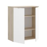Armadio legno e bianco lucido ante battenti 79x96h cm - Alicha