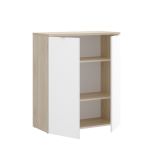 Armadio legno e bianco lucido ante battenti 79x96h cm - Alicha