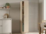 Armadio legno lavanderia 37x180h cm - Alexander