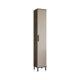 Armadio marrone e antracite slim 29x183h cm - Eusebe