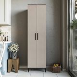 Armadio marrone e grigio salvaspazio 50x183h cm - Albizia
