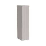 Armadio multiuso 1 anta Abrantes, Mobile multifunzionale con 4 ripiani interni, Finitura effetto cannettato, 45x56 h199 cm, Beige