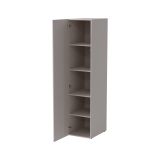 Armadio Multiuso 1 Anta Beige Cashmere 4 Ripiani Un'anta 45x199h cm, 5 Vani - Treville