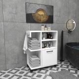 Armadio Multiuso 1 Anta Bianco 5 Ripiani Un'anta 81x60h cm, 5 Vani - Fornelli