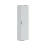 Armadio Multiuso 1 Anta Bianco Battente 5 Ripiani Un'anta 50x185h cm, 6 Vani - Lerosota