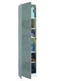 Armadio multiuso 1 anta Ivo, 40x36h186 cm, Bianco e Marrone