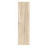 Armadio Multiuso 1 Anta Marrone Rovere Rovere 5 Ripiani Un'anta 50x185h cm, 6 Vani - Lerosota