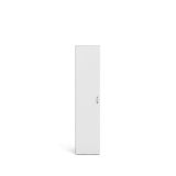 Armadio multiuso 1 anta Odette, Mobile multifunzionale, Mobiletto scarpiera, Guardaroba porta scarpe, 39x41 h175 cm, Bianco