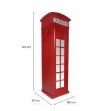 Armadio Multiuso 1 Anta Rosso Beige 2 Ripiani Appendiabiti 68x215h cm, Cassetti - Pachino