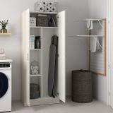 Armadio Multiuso 2 Ante Beige Cashmere 3 Ripiani 2 Ante 70x180h cm, 5 Vani - Soresina