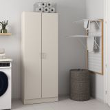 Armadio Multiuso 2 Ante Beige Cashmere 3 Ripiani 2 Ante 70x180h cm, 5 Vani - Soresina