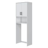 Armadio Multiuso 2 Ante Bianco 3 Ripiani Apertura Battente 73x206h cm, 2 Ante - Delebio