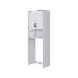Armadio Multiuso 2 Ante Bianco 3 Ripiani Apertura Battente 73x206h cm, 2 Ante - Delebio