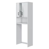 Armadio Multiuso 2 Ante Bianco 3 Ripiani Apertura Battente 73x206h cm, 2 Ante - Delebio