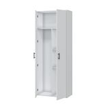 Armadio Multiuso 2 Ante Bianco 3 Ripiani Apertura Battente 80x206h cm, 2 Ante - Mileto