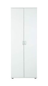 Armadio Multiuso 2 Ante Bianco 5 Ripiani Apertura Battente 70x189h cm, 2 Ante - Pazzano
