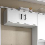 Armadio Multiuso 2 Ante Bianco un Ripiano Apertura Battente 80x34h cm, 3 Ante - Vergemoli