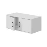 Armadio Multiuso 2 Ante Bianco un Ripiano Apertura Battente 80x34h cm, 3 Ante - Vergemoli