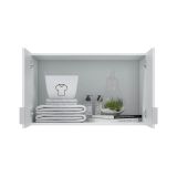 Armadio Multiuso 2 Ante Bianco un Ripiano Apertura Battente 80x49h cm, 2 Ante - Carre