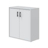 Armadio Multiuso 2 Ante Bianco un Ripiano Apertura Battente 80x88h cm, 2 Ante - Senorbi
