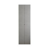 Armadio Multiuso 2 Ante Grigio Cemento 10 Ripiani Apertura Maniglia 63x212h cm, 2 Ante - Ruggiero