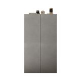 Armadio Multiuso 2 Ante Grigio Cemento 5 Ripiani Apertura Manuale 63x114h cm, 2 Ante - Floro