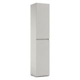 Armadio Multiuso 2 Ante Grigio Chiaro 5 Ripiani 2 Ante 45x195h cm, Gola per Apertura Ante Made in Italy - Daisuke