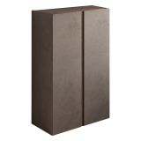 Armadio Multiuso 2 Ante Marrone Bronzo 5 Ripiani Apertura Manuale 70x111h cm, 2 Ante - Predore