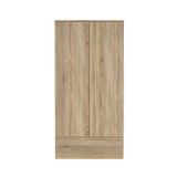 Armadio Multiuso 2 Ante Marrone Maniglie Incluse Materiale Anta in Legno Nobilitato 98.9x200.6h cm, Materiale Ripiano in Legno Nobilitato - Germano