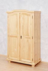 Armadio Multiuso 2 Ante Marrone Rovere 4 Ripiani 6 Vani 104x180h cm, 2 Ante - Pezzana