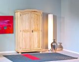 Armadio Multiuso 2 Ante Marrone Rovere 4 Ripiani 6 Vani 104x180h cm, 2 Ante - Pezzana