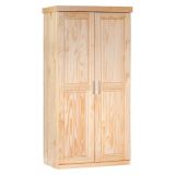 Armadio Multiuso 2 Ante Marrone Rovere Appendiabiti un Ripiano 95x190h cm, 2 Ante - Terzorio